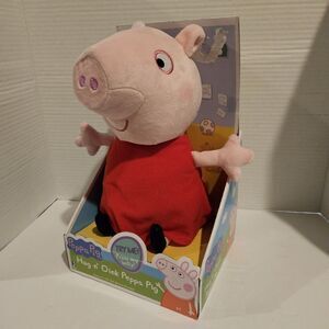 Peppa‎ Pig Hug N' Oink 12" Plush New In Box Requires 3 AAA Batteries